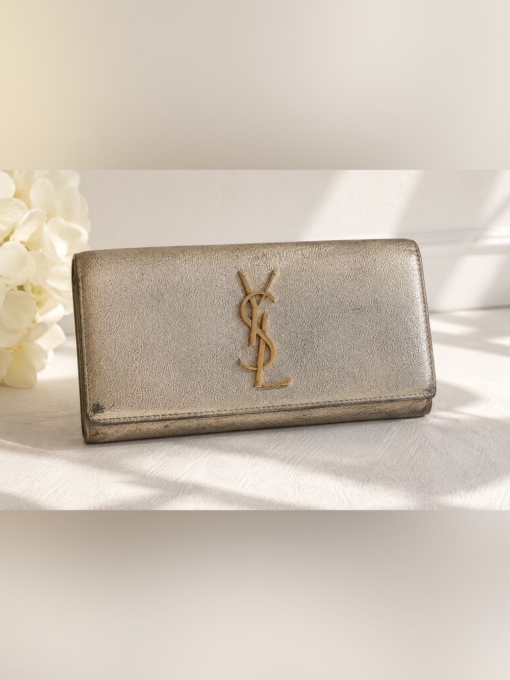 Saint Laurent Monogram Large Flap Wallet / Cassandre Large Flap Wallet